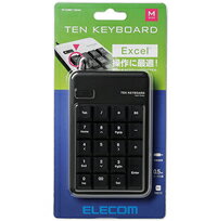 ���쥳�� Excel��������Tab ������00 �����դ� ͭ�� USB �ƥ󥭡��ܡ��� Windows11 �б� ELECOM TK-TCM011BK