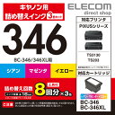 インク プリンタキヤノン用 詰め替え インク BC-346対応 プリンタ 大容量 専用 工具付 3色セット (8回分) 346 PIXUS ピクサス TS3130S TS3130 TS203 TR4530 染料 THC-346CSET8