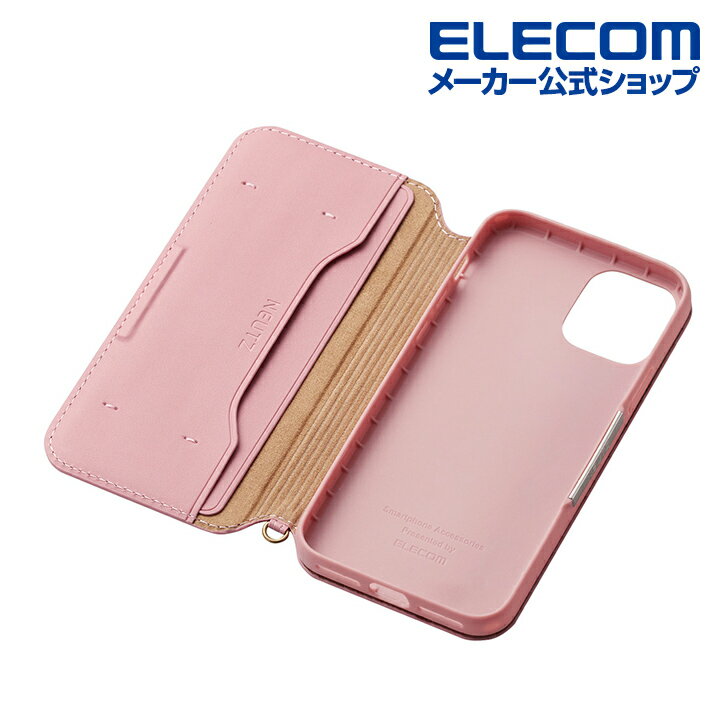 エレコム iPhone 11 Pro 用 ソフトレザーケース 磁石付 ケース カバー iphone5.8 iPhone11 Pro iPhone11Pro 新型 iPhone2019 5.8インチ 5.8 スマホケース 手帳 ソフト レザー シンプル ソフトレザー 手帳型 ピンク PM-A19BPLFY2PN