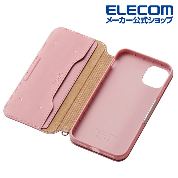 エレコム iPhone 11 用 ソフトレザーケース 磁石付 ケース カバー iphone6.1 iPhone11 アイフォン 11 新型 iPhone2019 6.1インチ 6.1 スマホケース 手帳 ソフト レザー 手帳型ケース シンプル ソフトレザー 手帳型 ピンク PM-A19CPLFY2PN