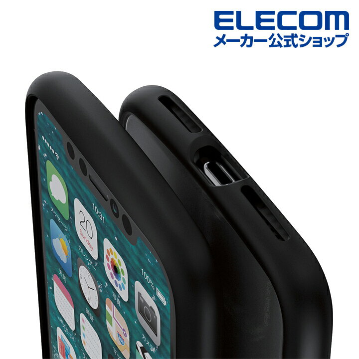 エレコム iPhone 11 用 TOUGH SLIM LITE フレームカラー ケース カバー iphone6.1 ...