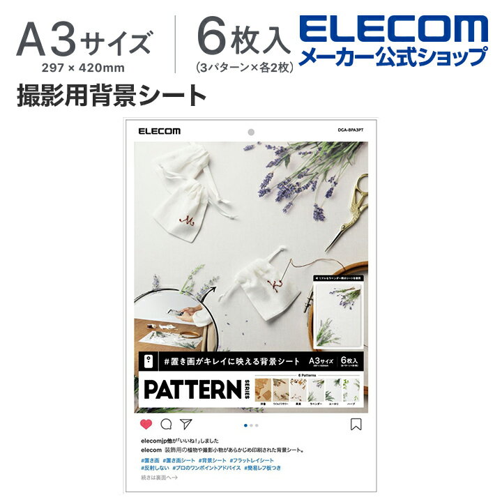 쥳 طʥ ֤褬쥤˱Ǥطʥ 󥹥 ꡼  ط  դ 礭A3ǻȤ䤹 PATTERN A3 6 DGA-BPA3PT