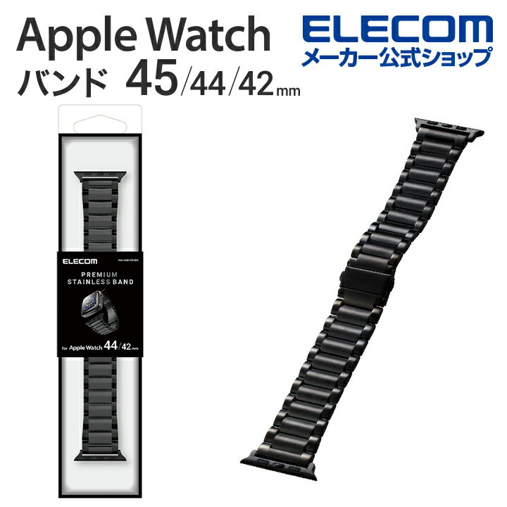 쥳 Apple Watch 45 44 42 mm ץߥॹƥ쥹Х åץ륦å 45 44 42mm Series 7 [45mm] SESeries 6 5 4 [44mm] Series 3 2 1 [42mm] åץ å ؤ Х ץߥॹƥ쥹 3Ϣ ֥å AW-44BDSS3BK