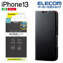 GR iPhone 13 6.1inch 2 p \tgU[P[X ^ Εt iphone13   iPhone14 Ή 6.1C` 2 \tgU[ P[X Jo[ 蒠^ UltraSlim ubN PM-A21BPLFUBK