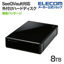 エレコム 外付けHDD 8TB SeeQVault Desktop 