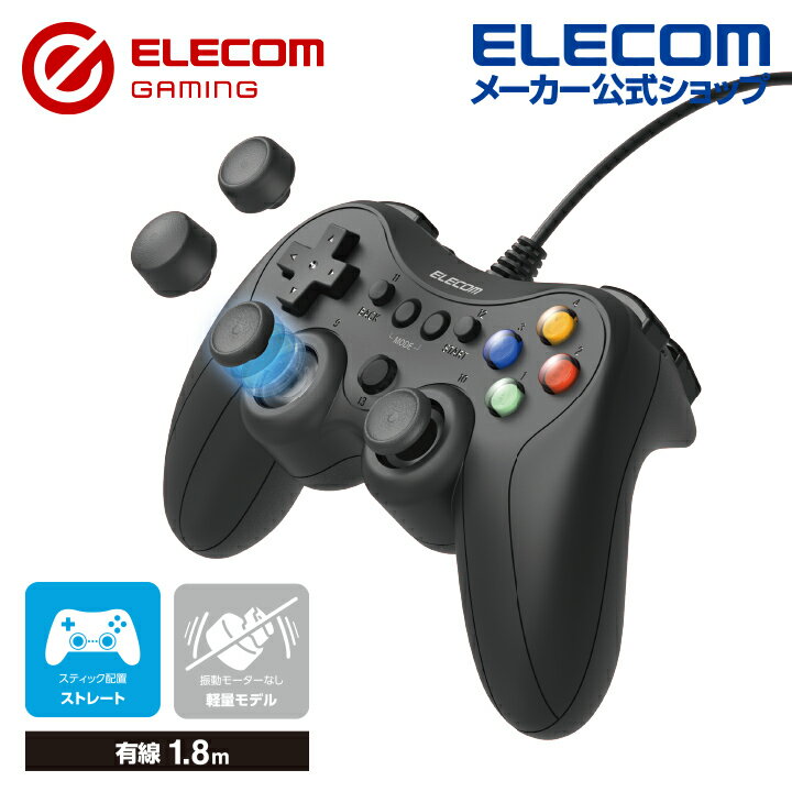 GR ELECOM GAMING L FPS Q[pbh GP30S PSnzu y Xinput XeBbNJX^}CYΉ FPSdl JjJgK[ ubN JC-GP30SBK