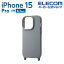 쥳 iPhone 15 Pro  ϥ֥åɥꥳ󥱡 ȥåץۡդ iPhone15 Pro 3 6.1  ϥ֥å ꥳ  С ֥å PM-A23CHVSCSHBK