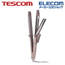TESCOM プロテクトイオン 2WAY スチーム ヘアー アイロン カール径 32mm ヘアアイロン カールアイロン ストレートアイロン ヘアアレンジ 簡単 ...