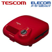 TESCOM テスコム マルチホットサンドメーカー HSM530-R スティックスイーツプレー...