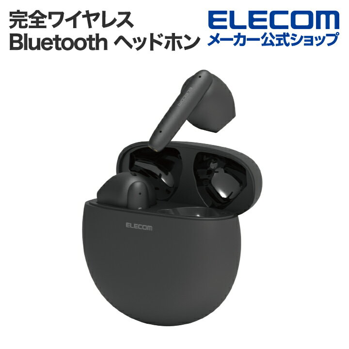 エレコム エレコム Bluetoothイヤホン 完全ワイヤレス ヘッドホン ブルートゥース AAC対応 低遅延モード セミオープン タッチセンサー ブラック LBT-TWS17BK