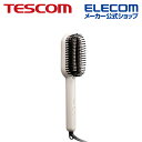 TESCOM マイナスイオン ストレートブラシアイロン ヘアーアイロン マイナスイオン ブラシ ホワイト テスコム母の日 TB560A-W