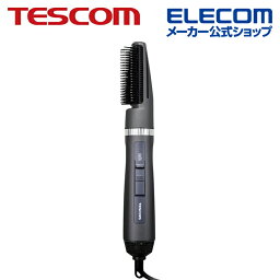 テスコム TESCOM マイナスイオン カール ドライヤー ワイドキャッチブラシ ロールブローブラシ ブラック TC365A-K