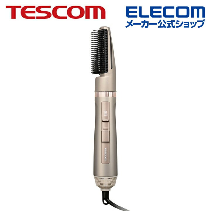 Rakuten - TESCOM マイナスイオン カール ドライヤー ワイドキャッチブラシ ロールブローブラシ ゴールド テスコム TC365A-N