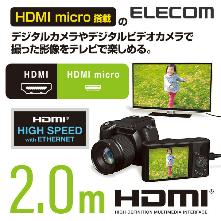 エレコム カメラ接続用HDMIケーブル�
