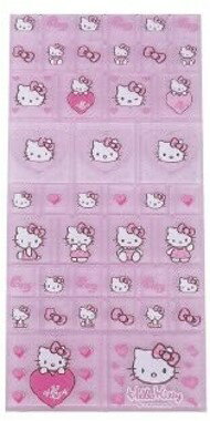 【2026年1月再販予約商品！】 ハローキティ 90sタイルシール ヒョウ(ピンク)のサムネイル