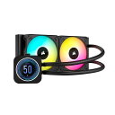CORSAIR H100i ELITE LCD XT 水冷式CPU クーラー CW-9060074-WW FN1853 ブラック
