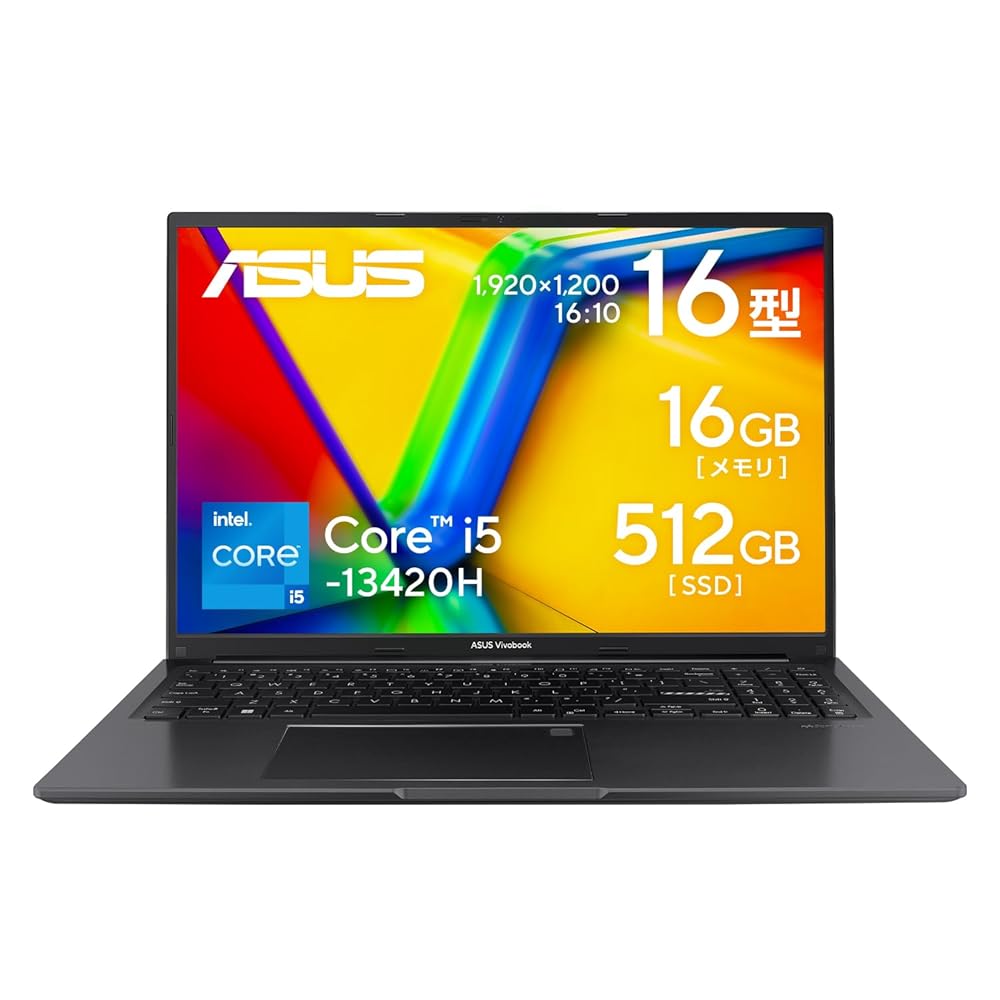 ASUS ノートパソコン Vivobook 16 X1605VA 16インチ インテル インテル Core i5 13420H メモリ16GB SSD 512GB MS Office 2024搭載