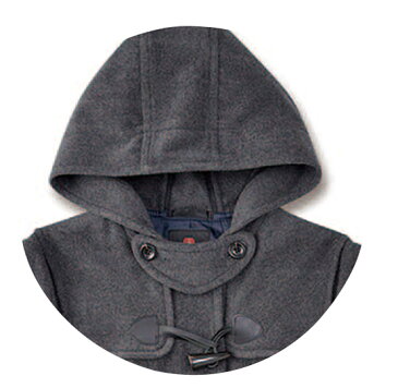 【取り寄せ商品】日本製 女児用 軽量 パネルラインダッフルコート スクールコート 紺・グレー