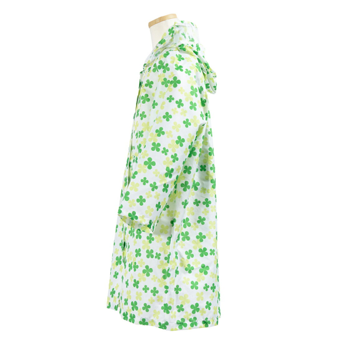 [ポスト投函送料無料] ランドセル対応クローバー柄レインコート110〜130センチ　収納袋付【お受験のお店●エレガンテ・ポポ】