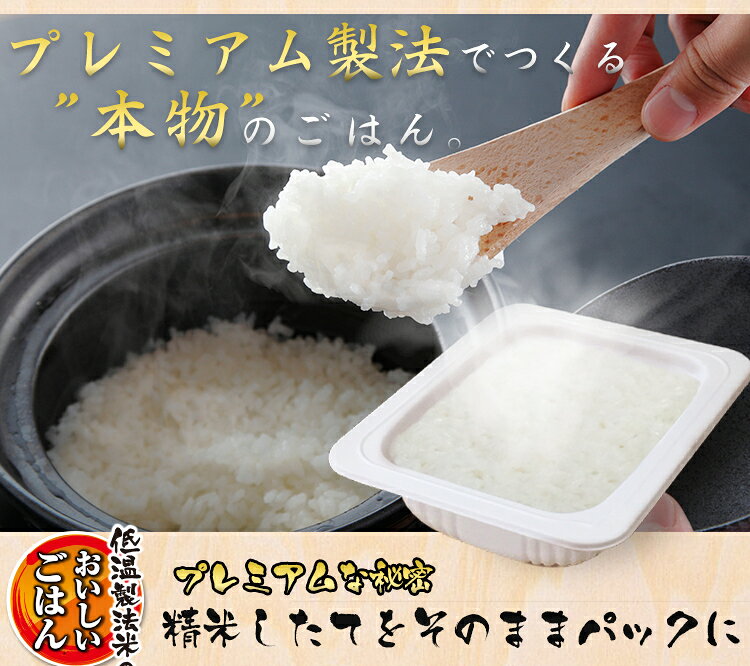 低温製法米のおいしいごはん 秋田県産あきたこまち 180g×10パック 角型 パックごは...