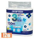 【12個セット】トイレットペーパー 香り付き 日本製 エルモア ピコ 3倍巻き 4ロール シングル 150m 143159トイレットペーパー 3倍巻き パルプ ...