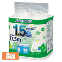 【8個セット】トイレットペーパー 香り付き 日本製 エルモア ピコ 1.5倍巻き 8ロール ダブル 37.5m 143100トイレットペーパー 1.5倍巻き パ...