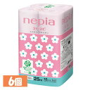 【6個セット】トイレットペーパー 日本製 香り付き ネピア ネピネピ トイレットロール 12ロール ダブル 桜 25m巻き 541356トイレットペーパー ネピ...