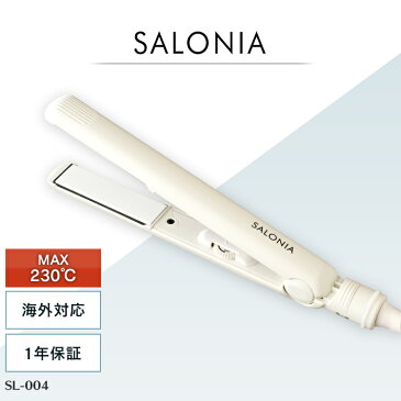 ヘアアイロン サロニア SALONIA ストレートアイロン ストレート ダブルイオンストレートアイロン 24mm プロ仕様 230℃ SW SL-004SWアイロン ストレートアイロン ヘアアイロン ヘアーアイロン コテ ヘアアレンジ マイナスイオン 24mm サロニア 【D】【B】