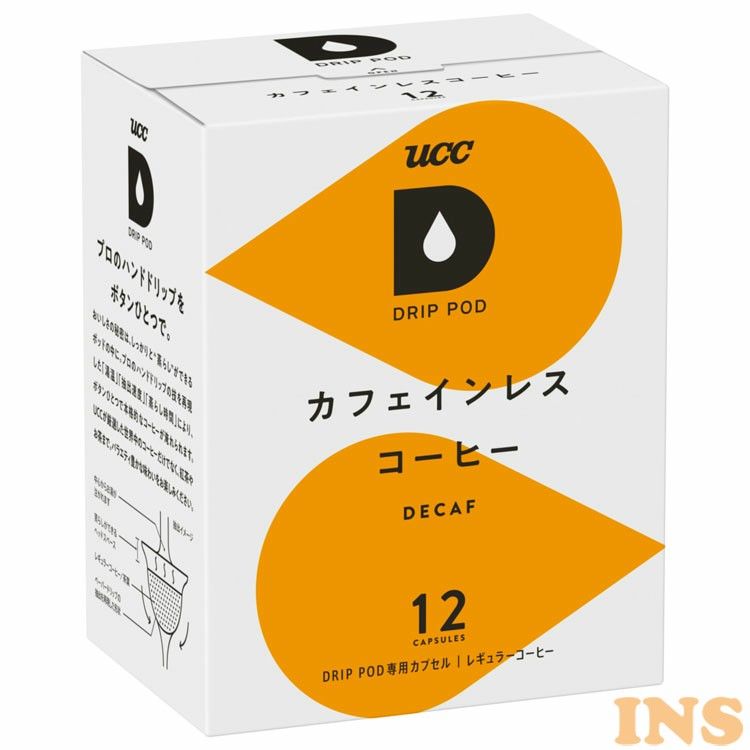 ドリップポッド 専用カプセル カフェインレスコーヒー 12杯分 ドリップコーヒー ドリップポッド コーヒー カフェインレス DRIPPOD バリスタ ドルチェグスト コーヒーマシン コーヒーメーカー UCC 上島珈琲 ユーシーシー UCC 【D】【B】[★拡]