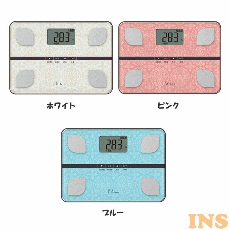 体重計 BMI 内臓脂肪 体組成計 体組計 タニタ デジタル 体脂肪率 Fit Scan送料無料 フィットスキャン ダイエット 健康 健康管理 コンパクト 小型 薄型 記録 前回測定結果 TANITA 可愛い シンプル おしゃれ 一人暮らし プレゼント FS103WH【D】