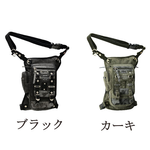 【 あす楽対応 】 DEVICE デバイス Haze3 2way レッグポーチ DLH-40055 ブラック カーキ バッグ 小物入れ メンズ 大きめ 大容量 収納 ミリタリー おしゃれ 新品 送料無料