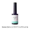 ファンタジーネイルズ Fantasy Nails Non Wipe Top Gel ノンワイプ トップジェル 8g ジェルネイル トップコート ジェルトップ ふき取り不要 ミラーネイル ネイルアート ソフトジェルタイプ ソークオフタイプ サロンワーク セルフネイル ネイル用品 新品 送料無料