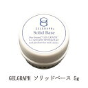 ジェルグラフ GELGRAPH ソリッドベース 5g 【小】 お試しサイズ ジェルネイル ベースコート セルフレベリング ネイル用品 ソフトジェルタイプ ソークオフタイプ フィルイン セルフネイル サロンワーク ネイリスト ベースジェル クリア フォルム ネイルサロン 新品 送料無料