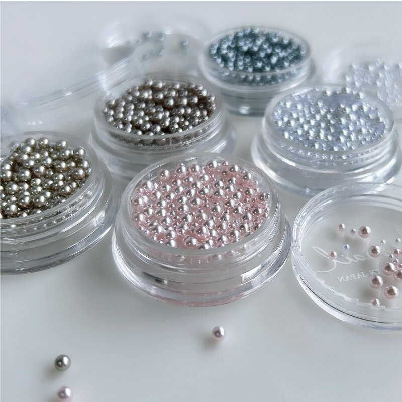 【最大3%OFF】 ボンネイル Bonnail プレミアムベビーパールミックス 約1.5g 【5種類からご選択】 1.5mm 2mm 3mm ネイルパーツ 艶 ...