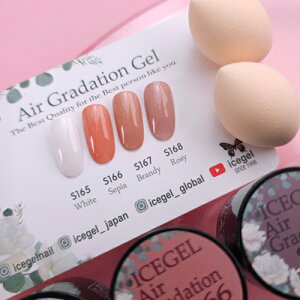 【最大3%OFF】 アイスジェル ICE GEL A BLACK エアーグラデーションジェル 3g 【4色から選択】 S165 S166 S167 S168 チークネイル オフィスネイル マット ジェルネイル ソフトジェル ソークオフ ネイルアート ネイルデザイン セルフネイル ネイリスト サロン 新品 送料無料