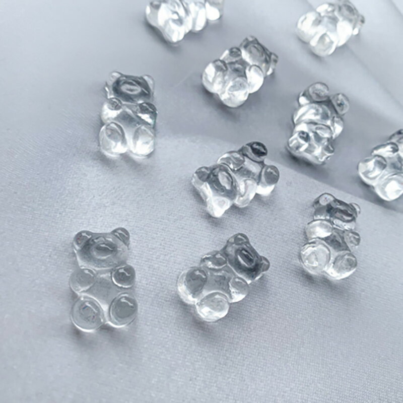 【最大3%OFF】 シャレドワ SHAREYDVA クリアシリーズ くまちゃん LL 10個入り ネイルパーツ クリア 透明 カラーチャート 3Dアート 立体ア...