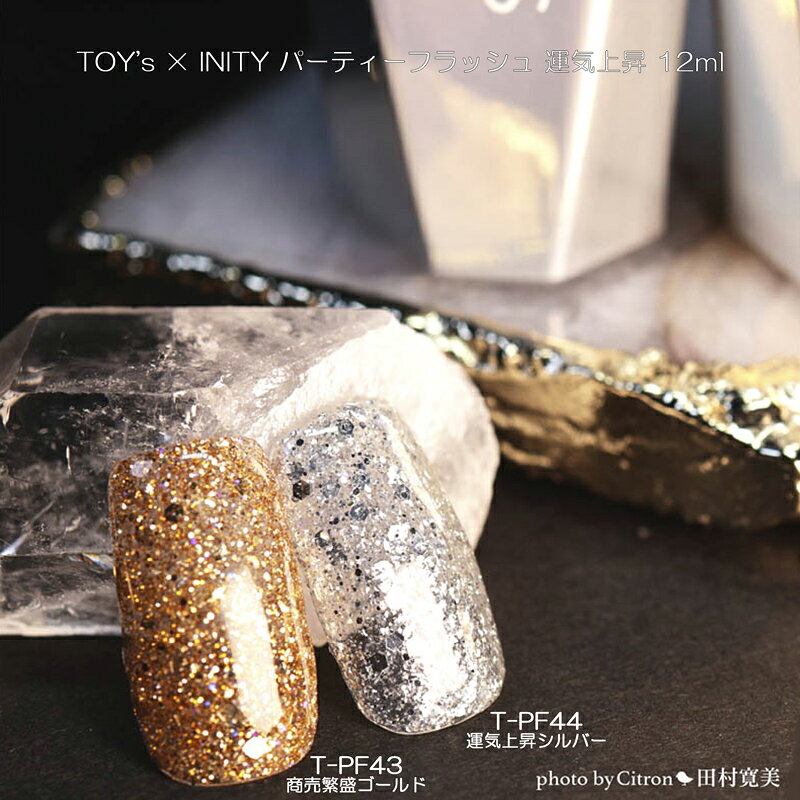 【最大3％OFF】 TOY's × INITY パーティーフラッシュ 運気上昇 12ml 【2色からご選択】 T-PF43 T-PF44 グリッター ラメ フラ...