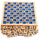 【最大3%OFF】 ナンバーブロック 1~100 パズル 木製 知育玩具 おもちゃ 数字 ナンバー ブロック 構成遊び 型枠遊び 特大フレーム 2色構成 教材 教育 遊戯 楽しく学習 【送料無料】新品