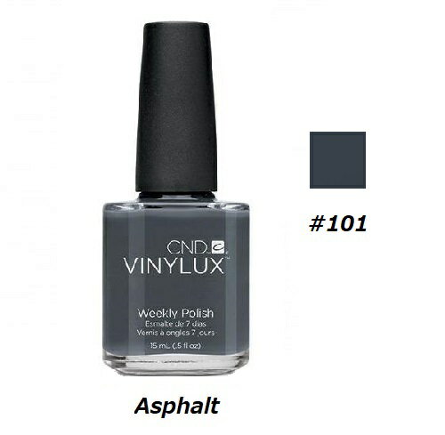 【最大3%OFF】 CND VINYLUX バイナラクス カラーポリッシュ Asphalt 101 ウィークリーポリッシュ 15ml CND 速乾性 マニキュア...