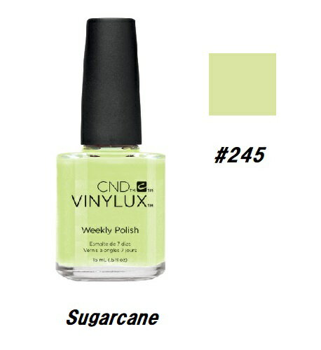 【最大3%OFF】 CND VINYLUX バイナラクス カラーポリッシュ Sugarcane 245 ウィークリーポリッシュ 15ml CND 速乾性 マニキ...