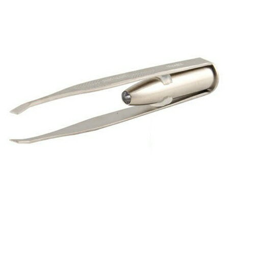 【最大3%OFF】 ピンセット LEDライト付き ステンレス 脱毛 毛抜き すね毛 脇毛 目元 美容グッズ 美容アイテム アイブロウ ツルツル 新品 送料無料