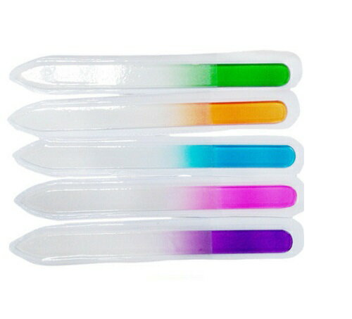 【最大3%OFF】 ネイルケア ネイルファイル ミニサイズ mini クリスタルガラスファイル 2本セット 約9cm ネイルアート バッファー ファイル ネイル...