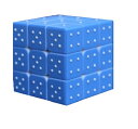 【最大3％OFF】 点数字 IQキューブ 3×3 パズル立体キューブ IQ 指の間隔を鍛える Cube 点字 おもちゃ 知育玩具 頭の運動 新品 送料無料