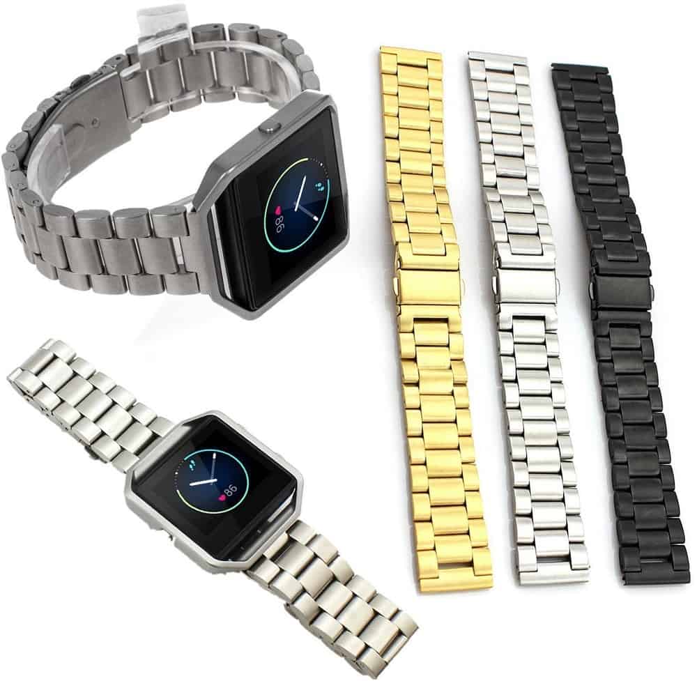 【最大3％OFF】 送料無料 新品 Fitbit Blaze 交換用バンド スチール フィットビット ...