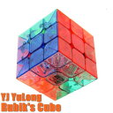 送料無料　新品　YJ YuLong ルービックキューブ スケルトン　世界基準配色 Rubik’s Cube　T