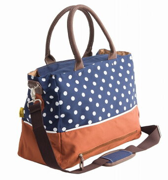 ◆GW期間:4/29〜5/5注文対応お休み商品◆デイリーバッグとしても使えるマザーズバッグショルダー/トート/斜め掛けもOK/防水ポケット/ベビーカー取り付けベルト付/シンプルドットデザイン/出産祝い/プレゼント/ギフト ママ必見!旅行用カバンにも_tbx