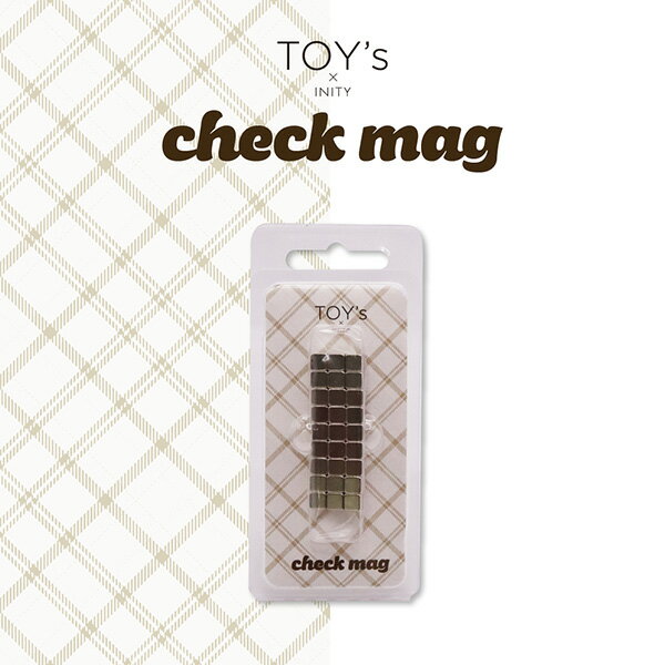 【最大3％OFF】 TOY's × INITY チェックマグ 27pcs 磁石セット 立方体 マグアート マグネットジェル マグネットネイル ジェルネイル ネイルアート グラデーション チェック ダイヤ 強力磁力 粒子ネイルデザイン フレンチ セルフネイル トイズバイアイニティ 新品 送料無料