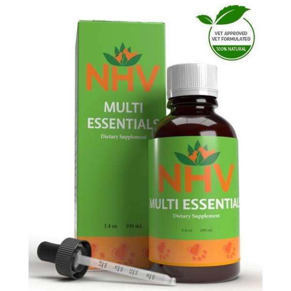 ビタミンやミネラル　カナダNHV社 100ML Multi Essentials for pets 犬用 ペット用 猫 犬 免疫力 ハー..