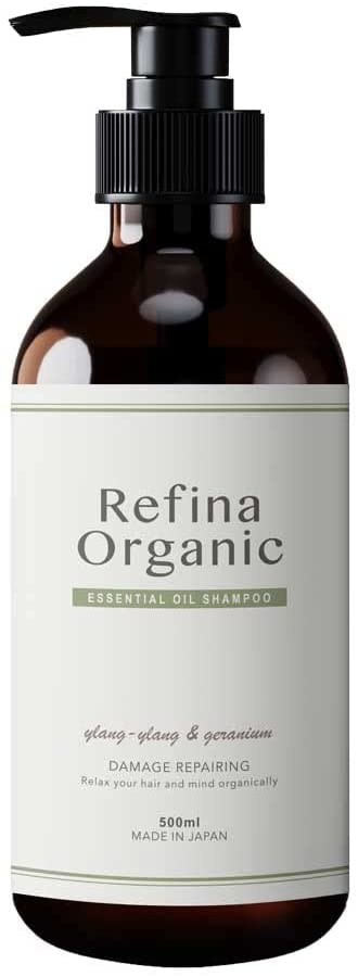 Refina Organic オーガニックシャンプー ノンシリコン 天然由来 無添加 500ml