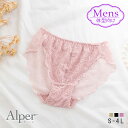 トランス女性向け フルカップ風レースブラ ペアショーツ オパール Alper オパリオス Alperios メンズ体型 メンズショーツ セクシー ランジェリー ...
